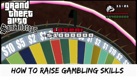 how to increase gambling skill in gta san andreas